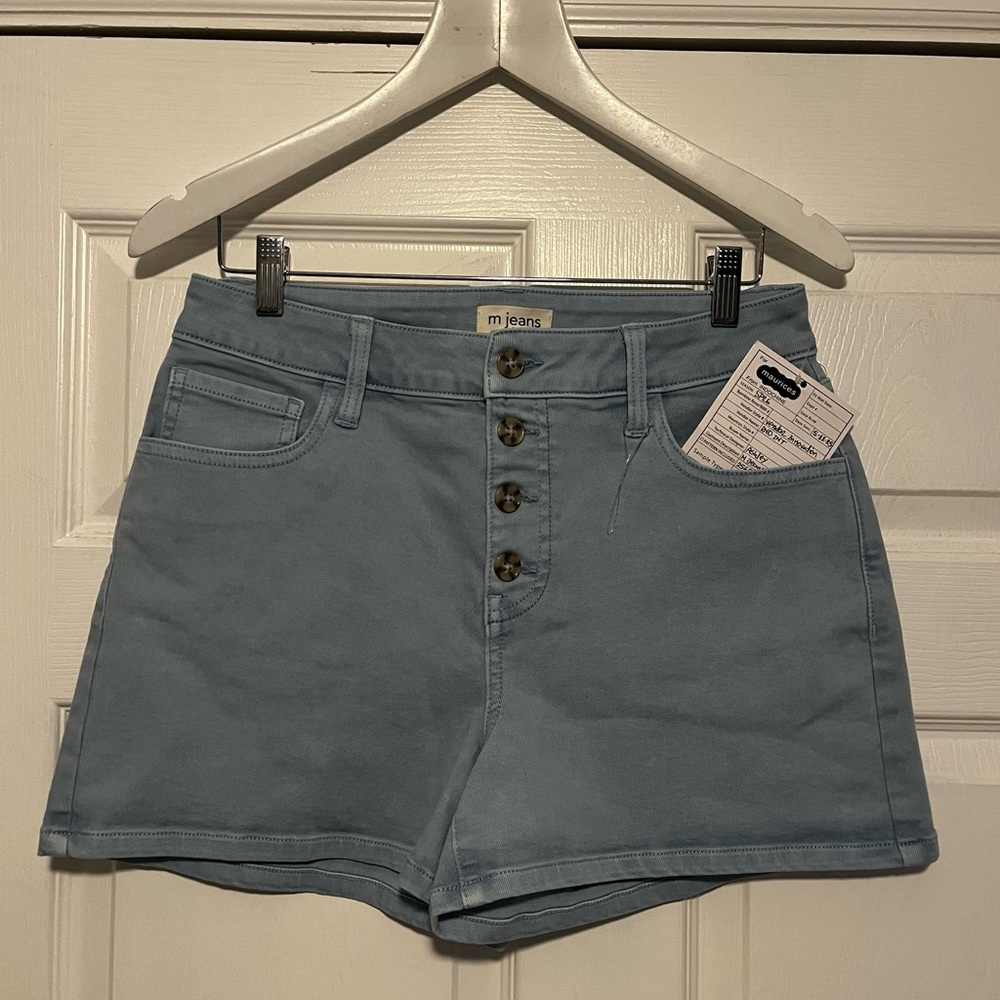 Maurices Light Blue Jean Shorts